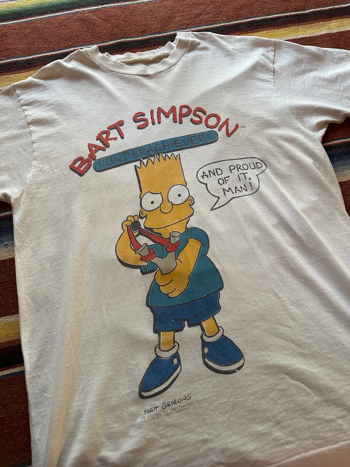 90s USA 빈티지 심슨 반팔 티셔츠 상품이미지3