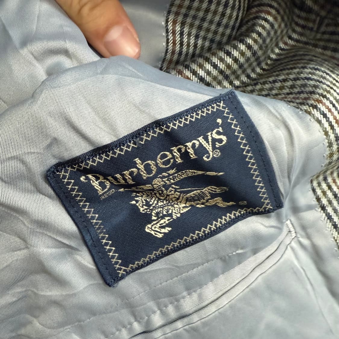 Vintage Burberrys 버버리 글렌체크 블레이저 m 상품이미지2