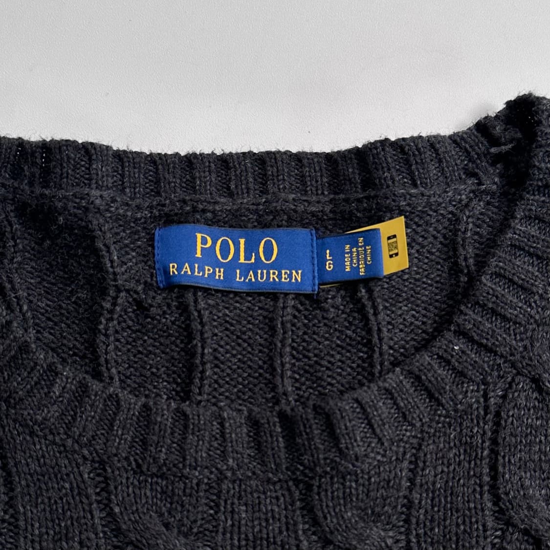 폴로 랄프로렌 챠콜 케이블 니트  상품이미지5
