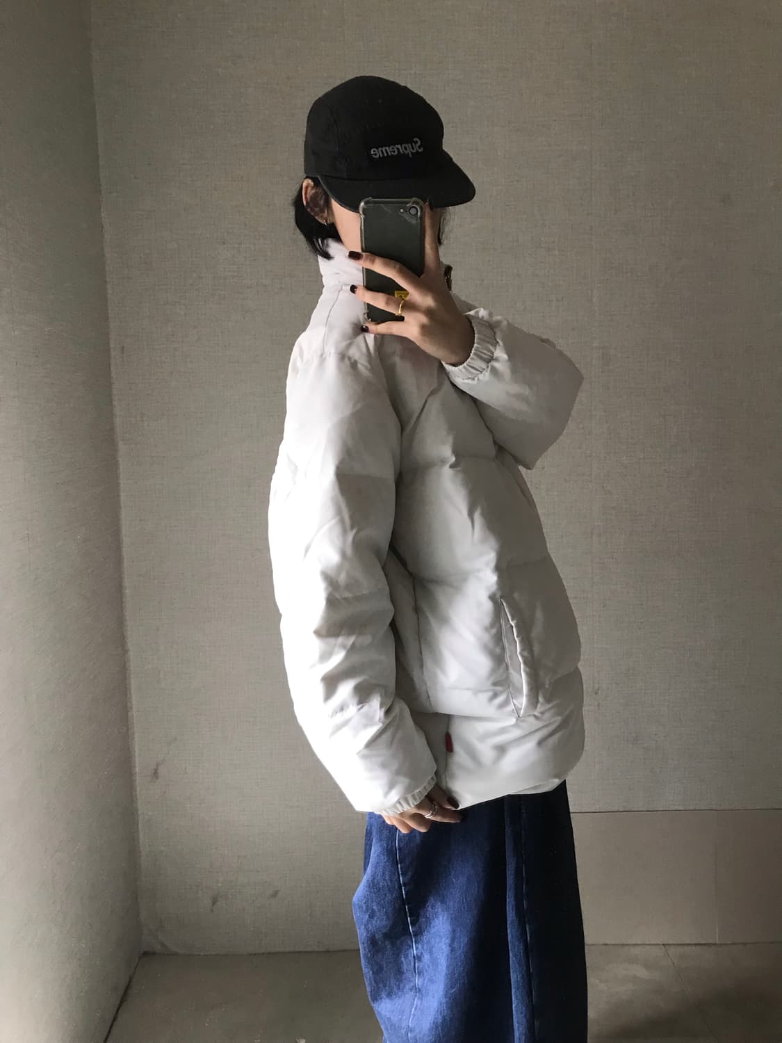 나이키 00s 뉴챔프 화이트 패딩 상품이미지2