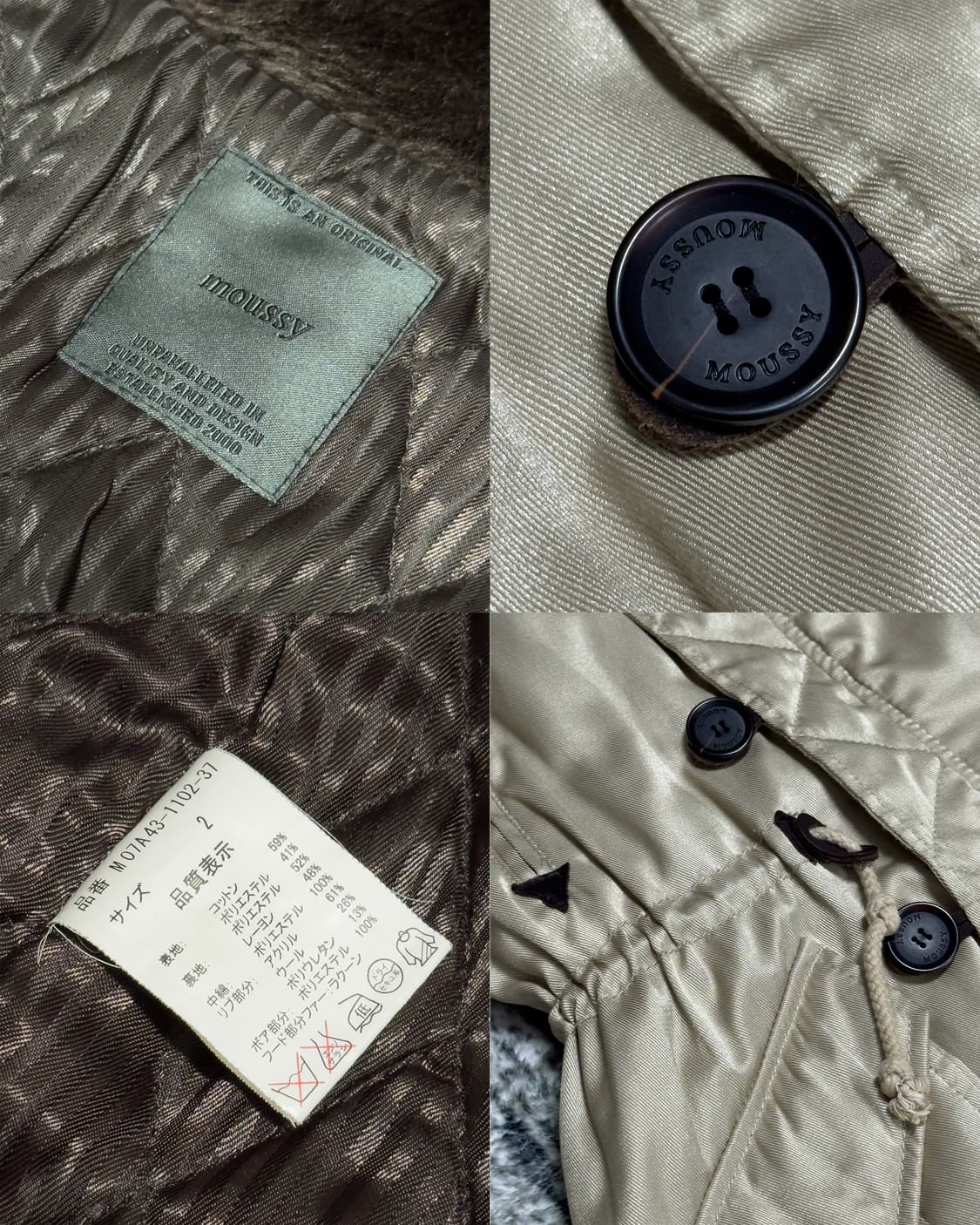 {Moussy} Racoon Fur Trim Utility Parka 상품이미지6