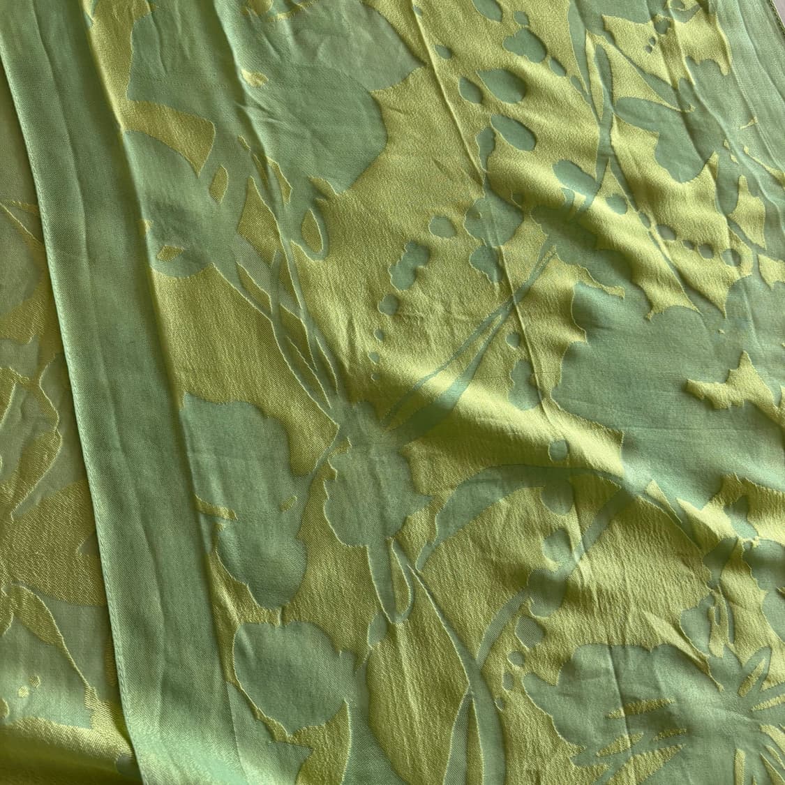 타임 TIME 라임컬러 투톤 자카드 실크스카프 상품이미지10