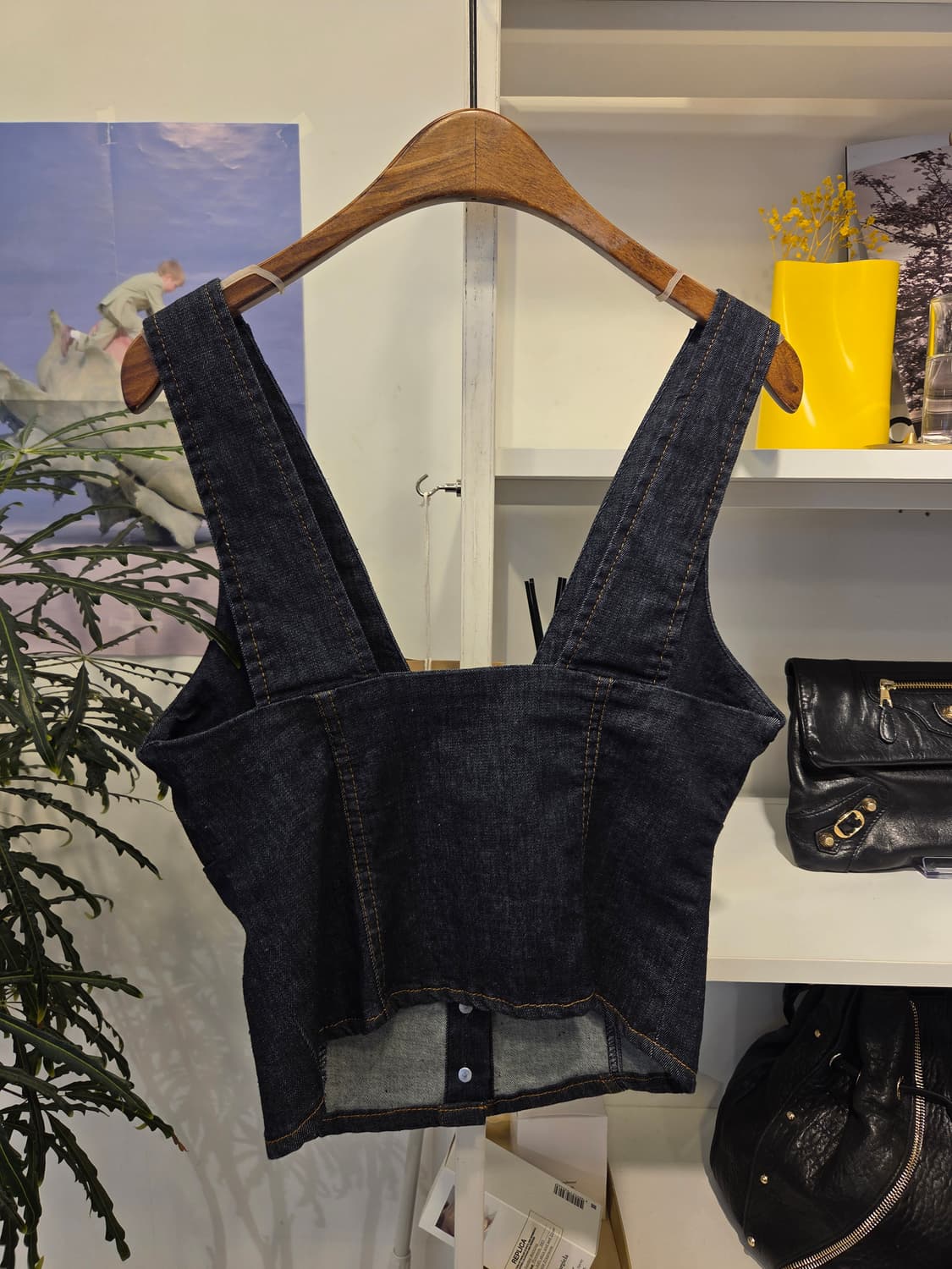 자라 청 뷔스티에 조끼 상품이미지3