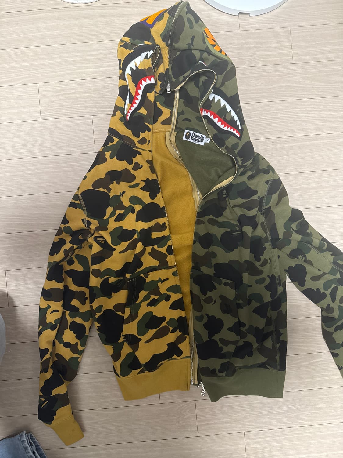 베이프 카모 후드집업 상품이미지3