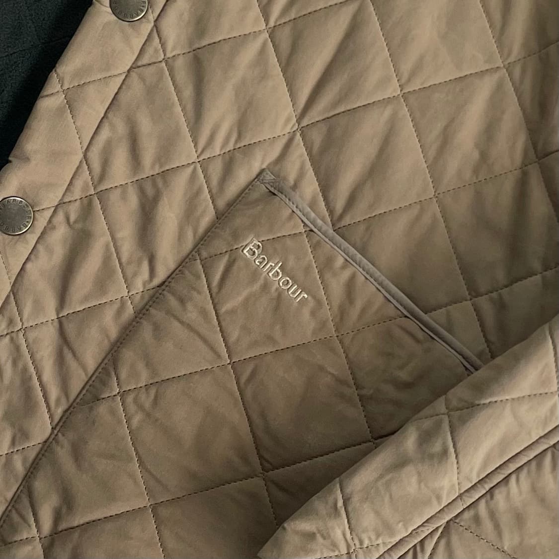 Barbour  바버 퀼티드 레더카라 자켓 상품이미지3