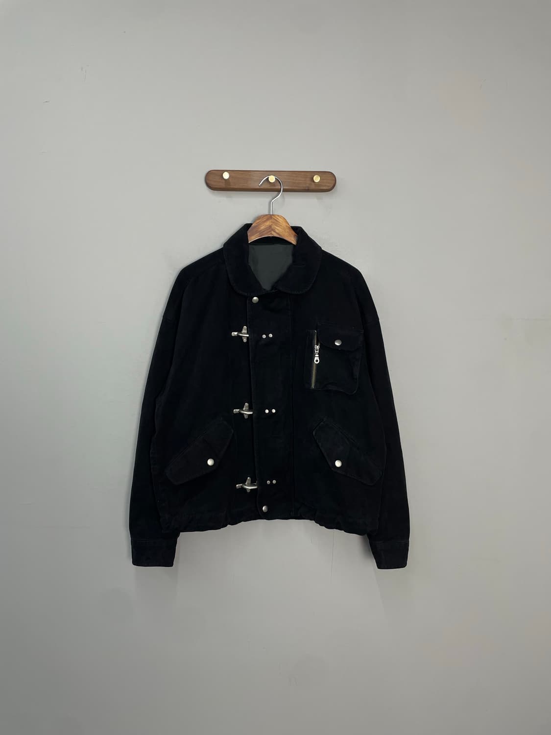 쿠어 워시드 파이어맨 블랙 자켓 H2104 상품이미지2