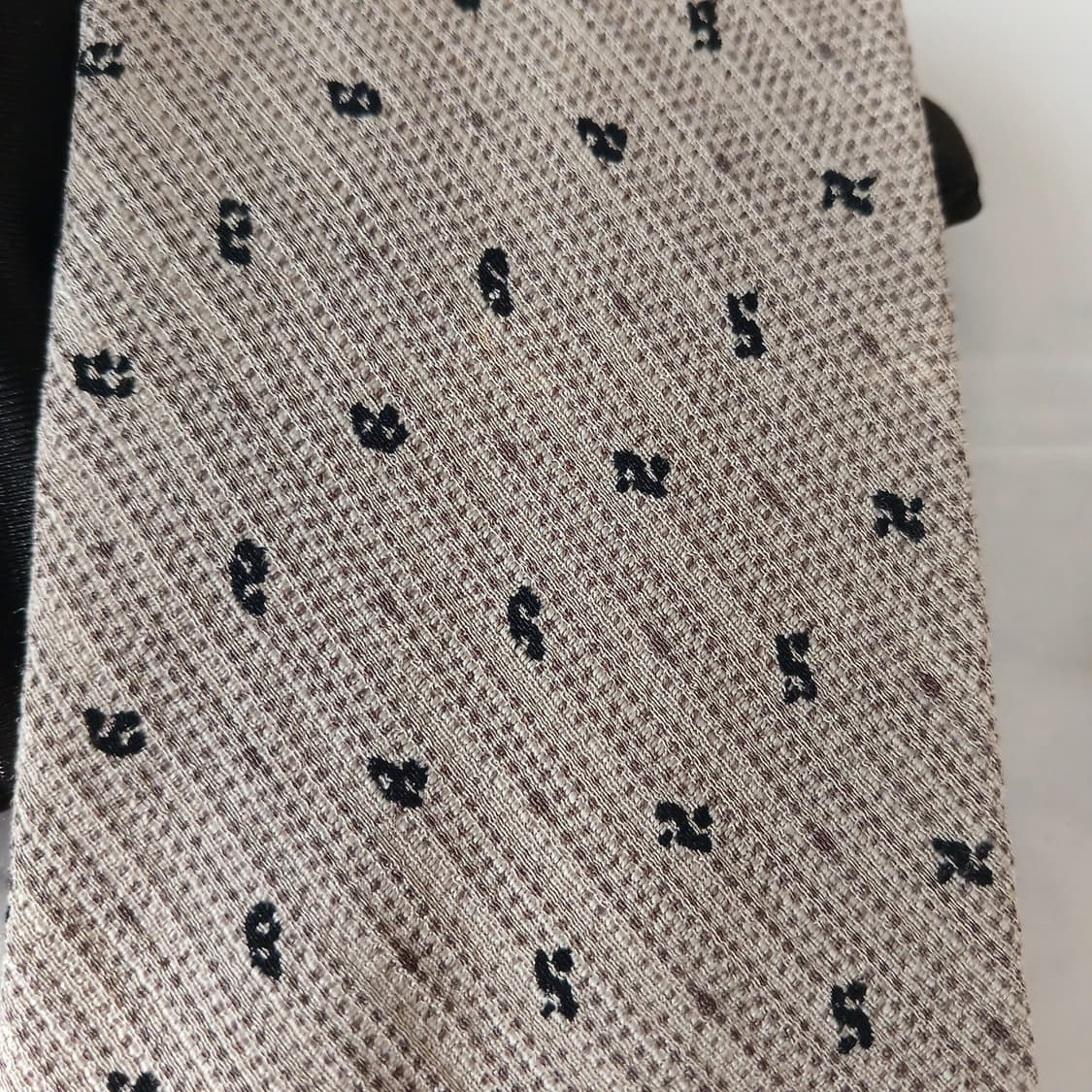 조르지오 아르마니 실크 텍스처 도트 넥타이 9.7cm A등급 A19060 상품이미지7