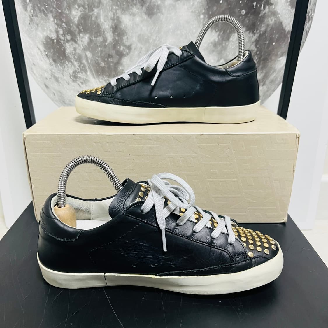 정품 36) 골든구스 스터드 블랙 스니커즈 230~235 상품이미지2