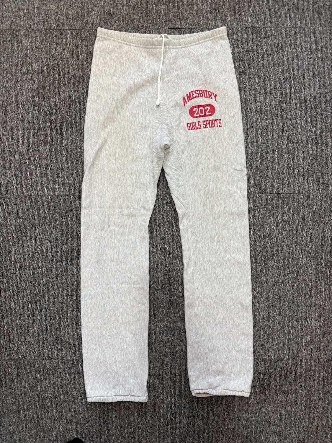 90s USA 챔피온 멜란지 그레이 스웻 팬츠 M 상품이미지3