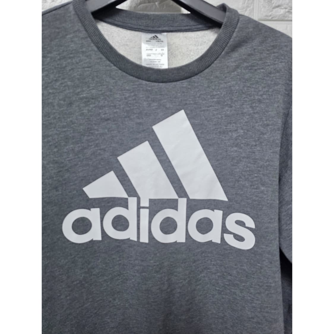 택포) 아디다스 빅로고 맨투맨 L 상품이미지2