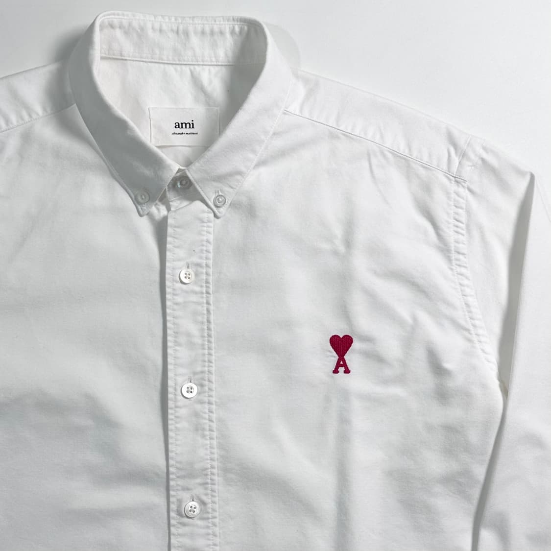 아미 스몰로고 화이트 옥스포드 셔츠  상품이미지3