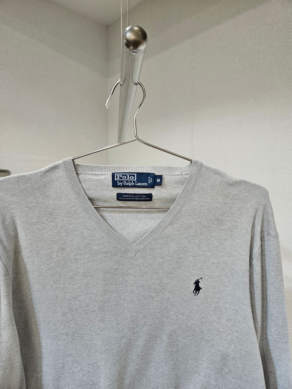 폴로랄프로렌 브이넥 코튼 니트 상품이미지2