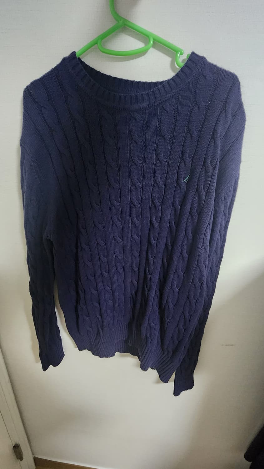 노티카 케이블 네이비 니트 L 상품이미지1