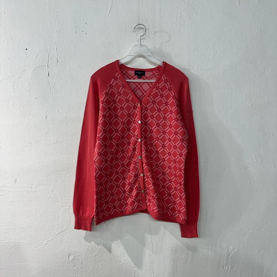 버버리 골프 가디건 여성M 상품이미지1