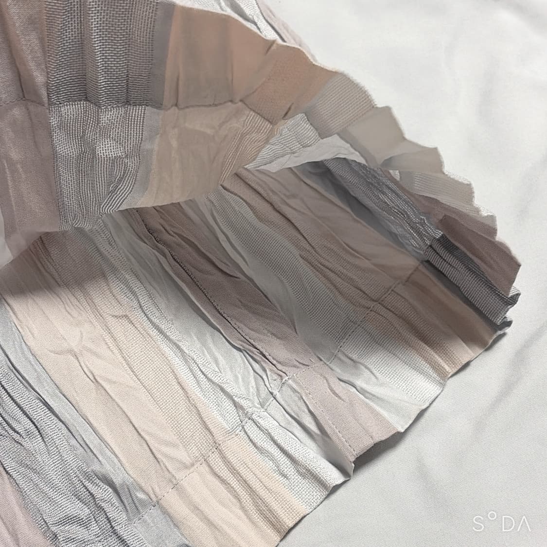 이세야미야케 스트라이프 주름 롱 스커트 상품이미지7