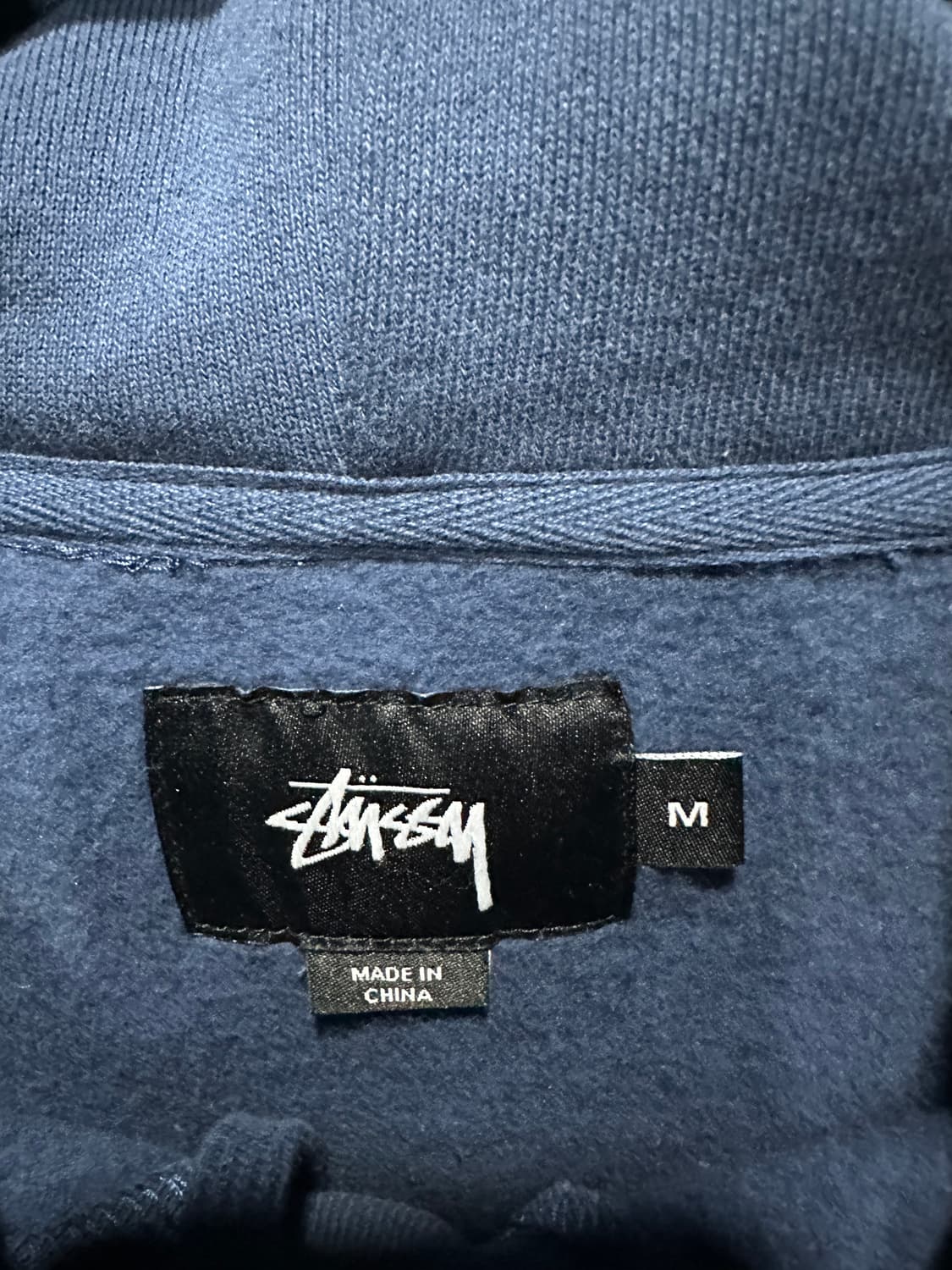 스투시 후드티 네이비 M 상품이미지3