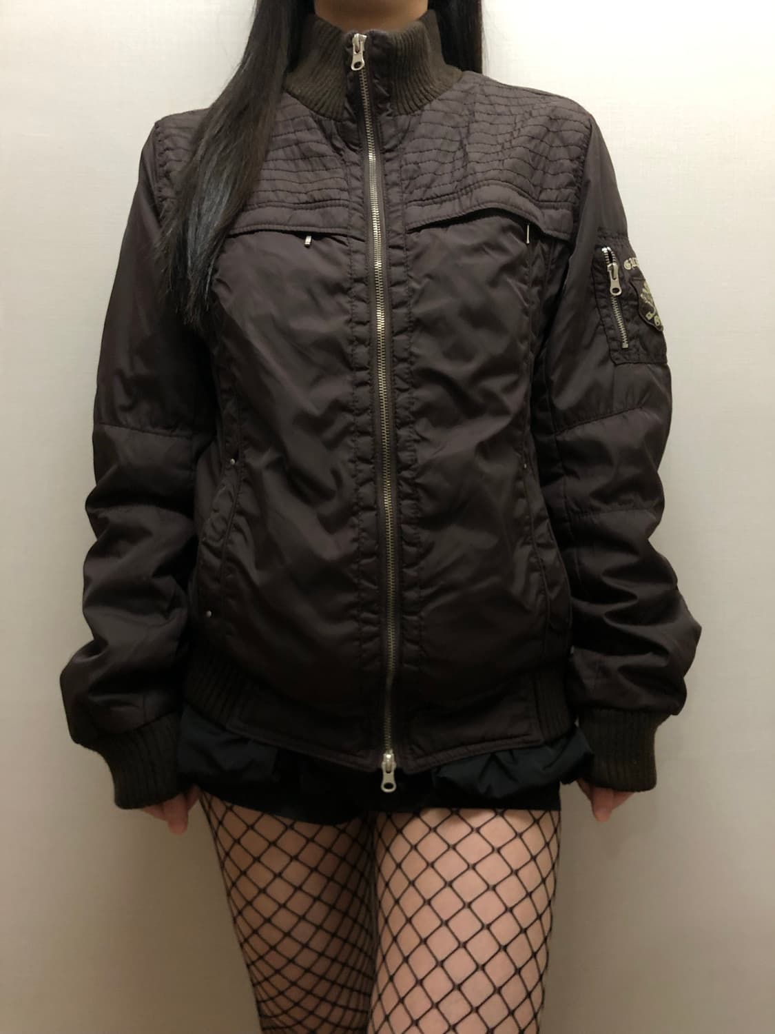 빈티지 게스 다크 브라운 점퍼 상품이미지1