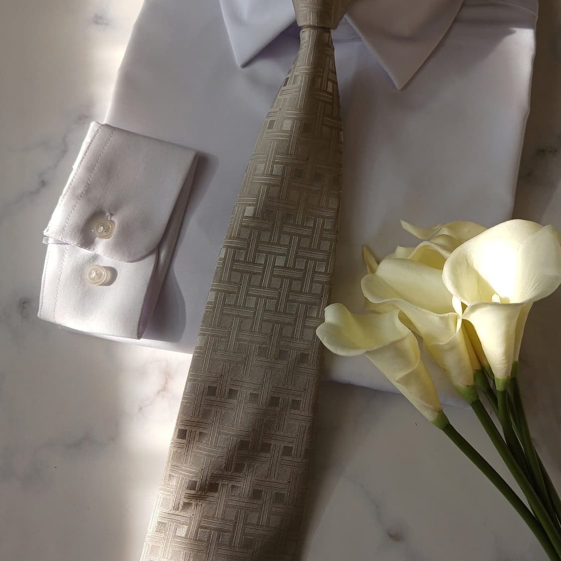 휴고보스 실버 자카드 패턴 넥타이 9.1cm A+등급 A19825 상품이미지7