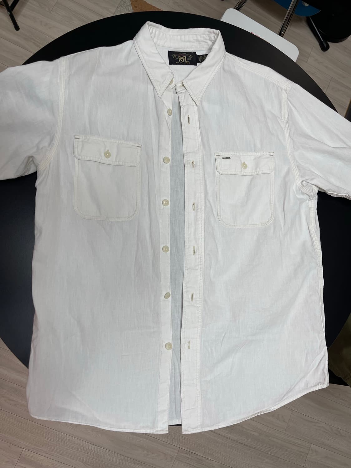 RRL 셀비지 디테일 워크 셔츠 오프화이트 M 상품이미지2