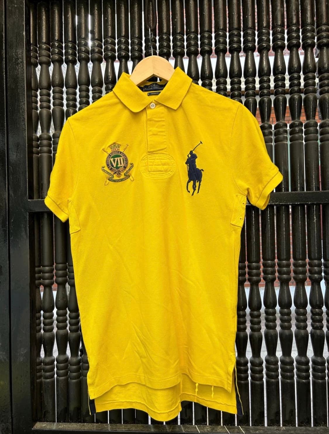 폴로 랄프로렌 옐로우 골드와펜 빈티지 티셔츠 상품이미지1