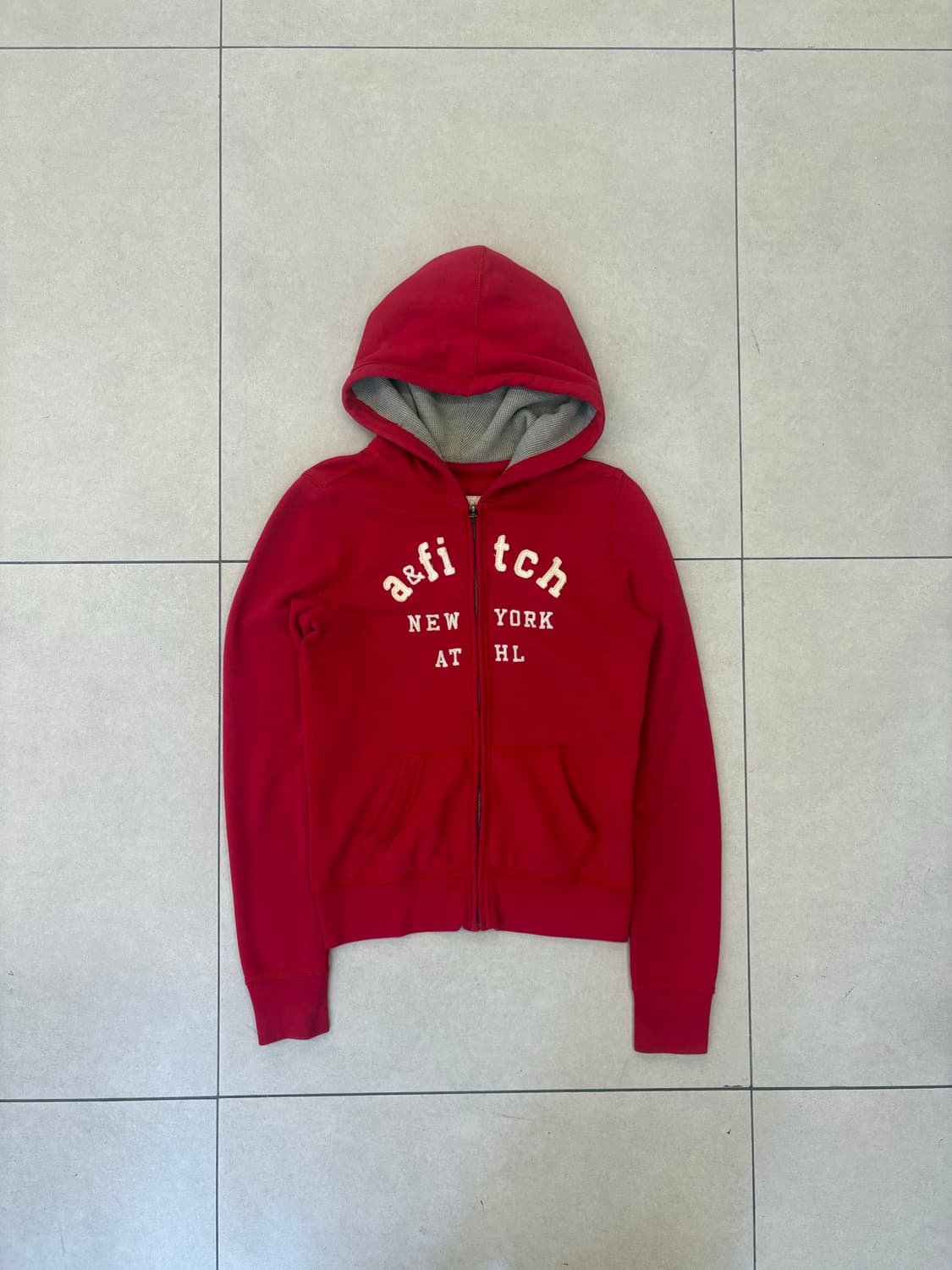 아베크롬비 new york 후드집업 레드 상품이미지6
