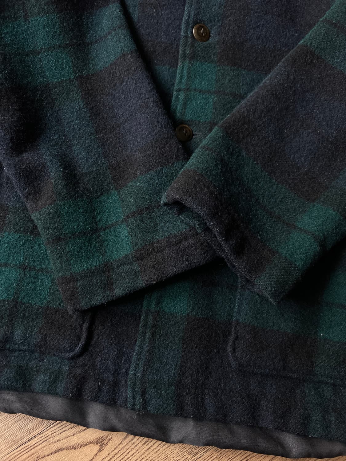 [S]울리치 Made in USA 블랙와치 체크 울 자켓 상품이미지5