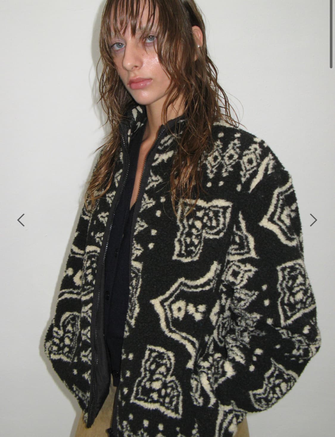 썬번프로젝트 페이즐리 플리스 상품이미지1