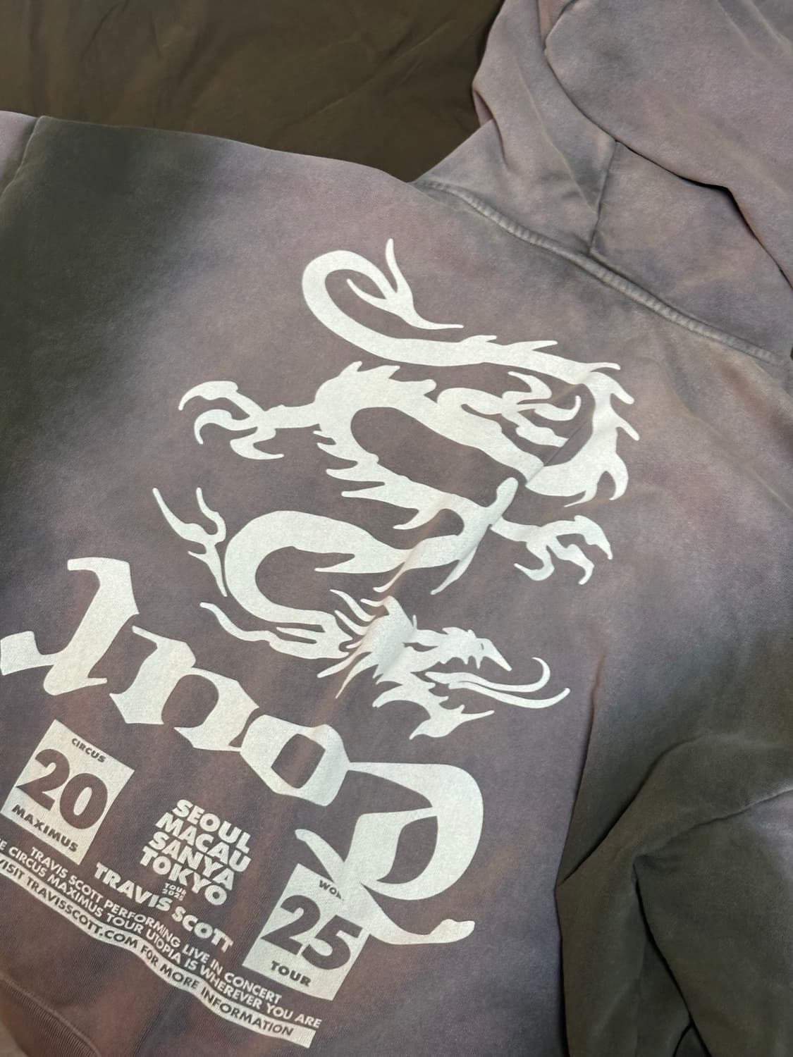 트래비스 스캇 머천 후드 집업 xxl 상품이미지2