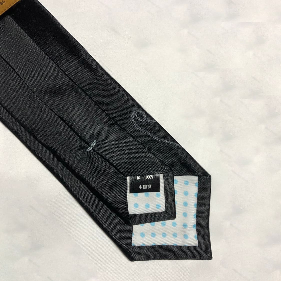 리락쿠마 실크 넥타이 블랙 상품이미지5