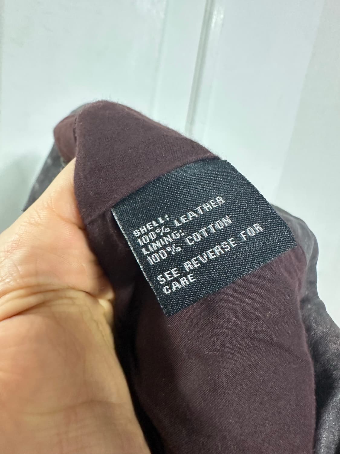 블랑 노이어 비대칭 레더 자켓 상품이미지4