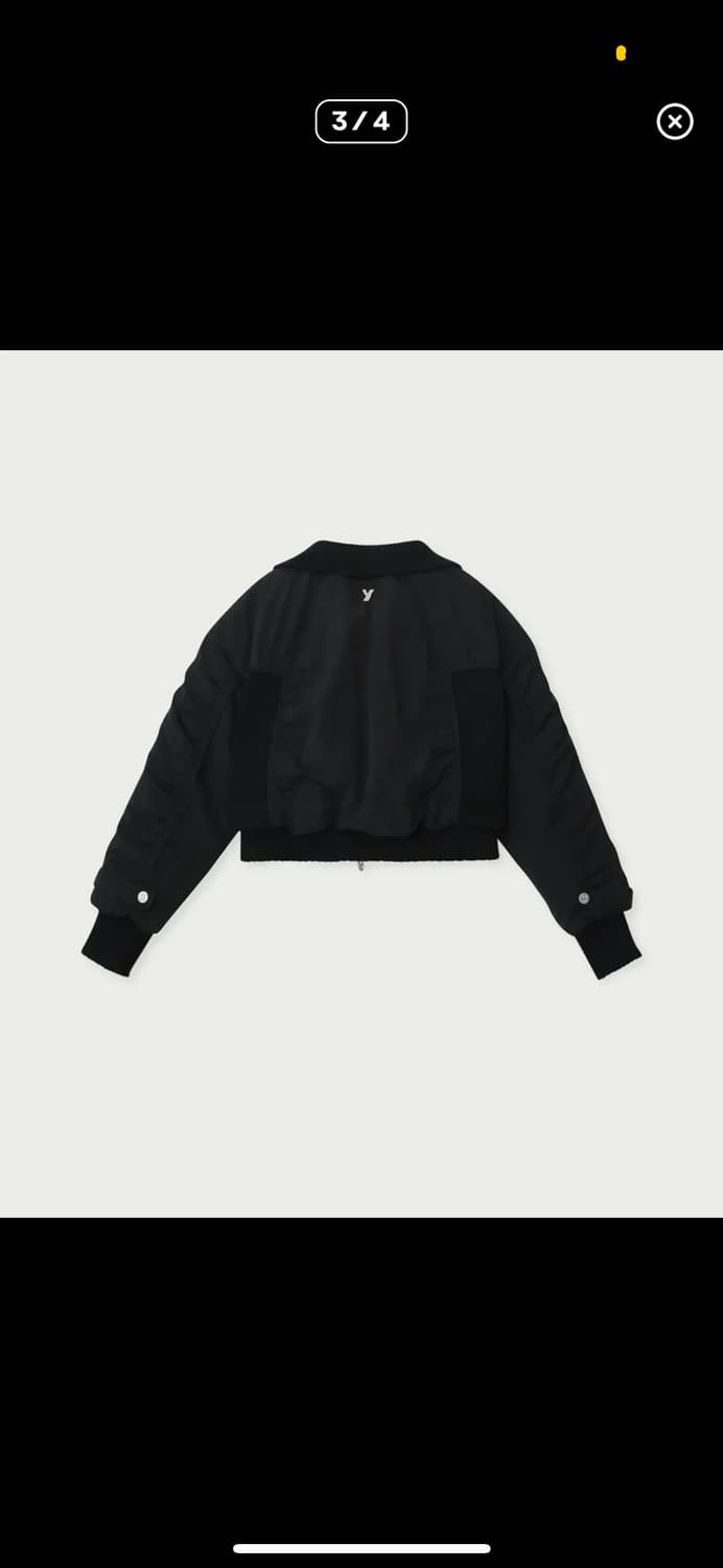 Yuse 유즈 KNIT BLOCK PUFFER SHORT JUMPER 상품이미지3