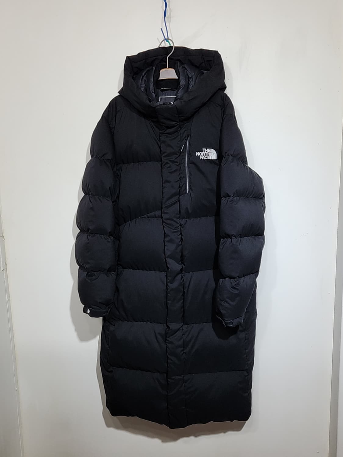 (XL) 노스페이스 거위털 롱패딩 점퍼 블랙 구스다운 패딩코트 후드  상품이미지1