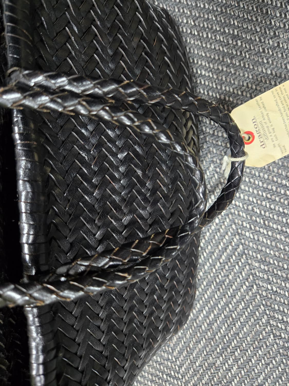 드래곤디퓨전 트리플 점프 스몰 위빙 토트백(모델명 8811) 블랙 상품이미지7