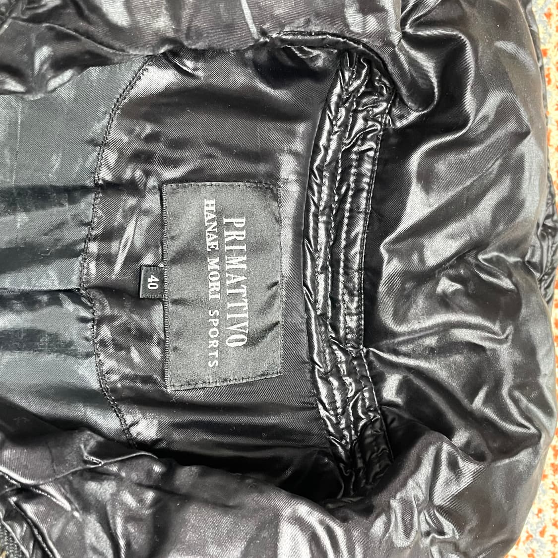 하나에모리 블랙 다운 코트 여성40 상품이미지4