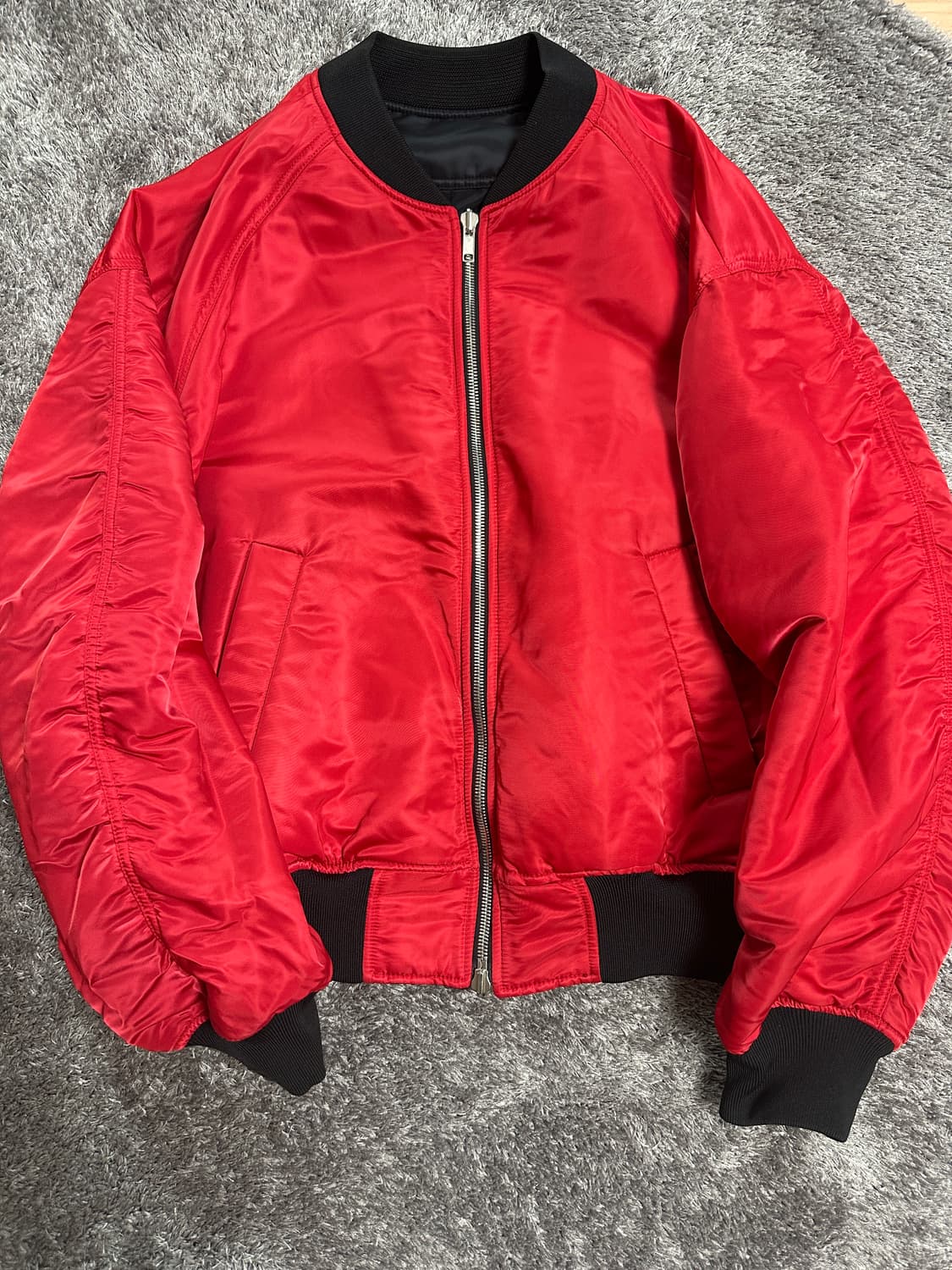 준지 리버시블 마원 ma-1 블랙 레드 46 사이즈 상품이미지7