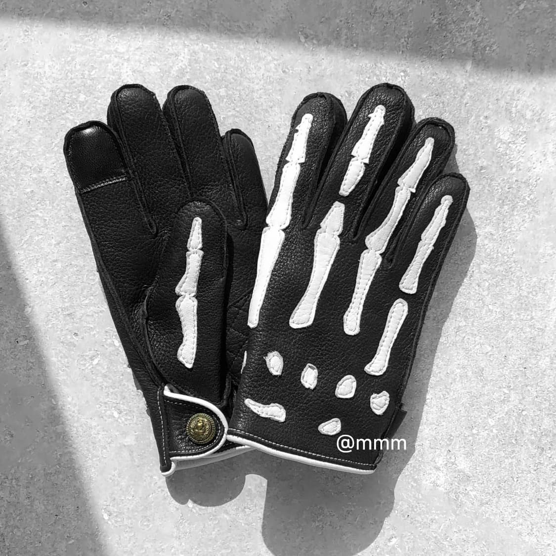 [Premium] 스컬 가죽 장갑 상품이미지4