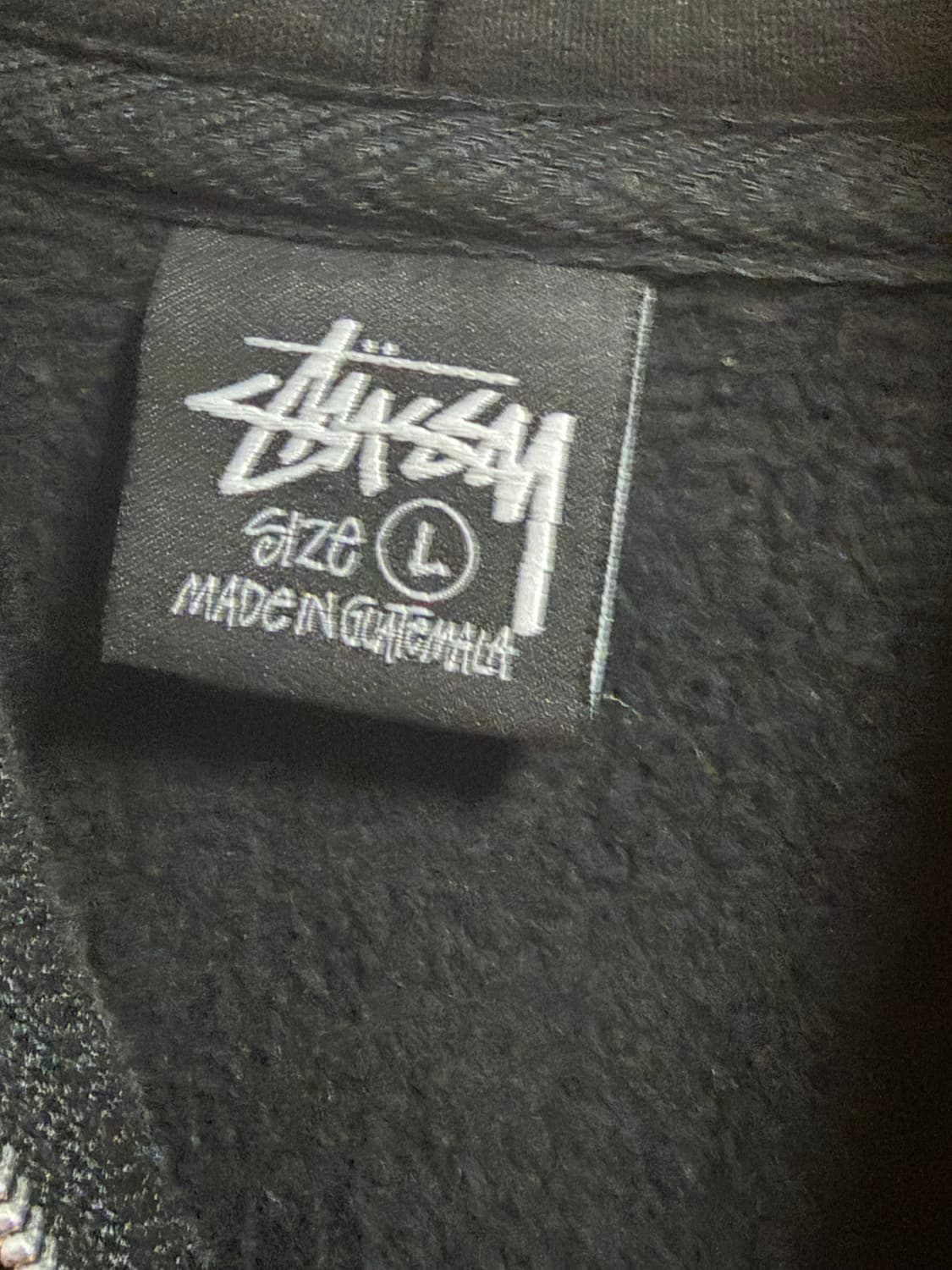 스투시 토론토 후드집업 블랙 L 상품이미지3