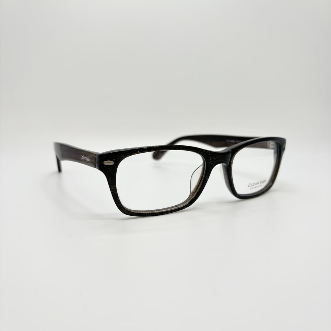 CK 캘빈클라인 다크브라운 사각 빈티지 뿔테ㅐ 상품이미지2