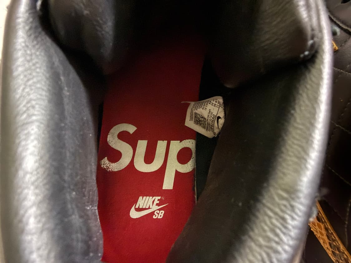[300] 슈프림 x 나이키 SB 줌 블레이저 미드 QS 블랙 상품이미지4