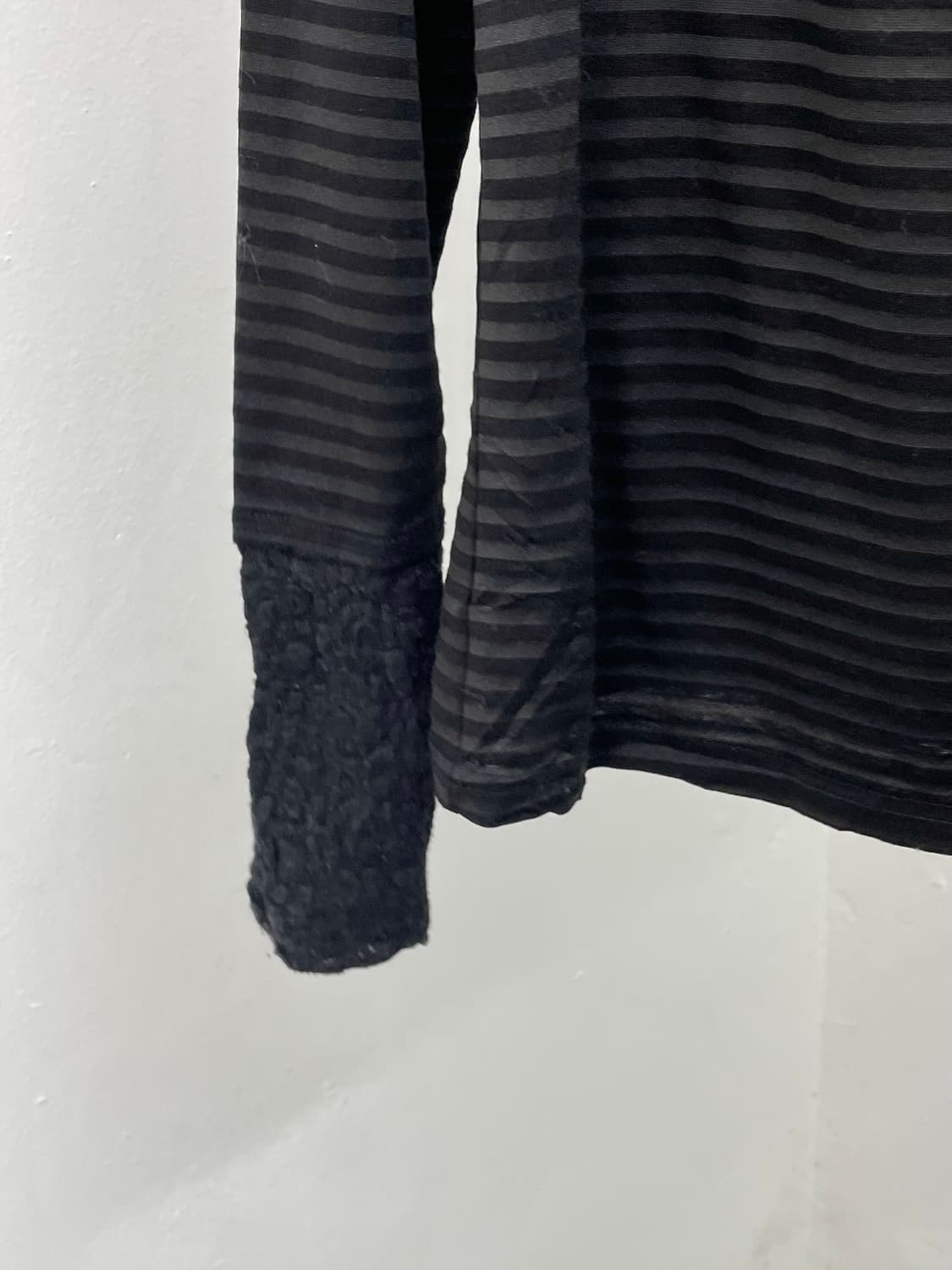 스트라이프 레이스 워머 폴라 슬리브 상품이미지7