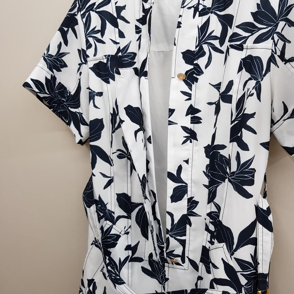 모조에스핀 2021 플라워 패턴 벨티드 롱원피스 M사이즈 상품이미지4