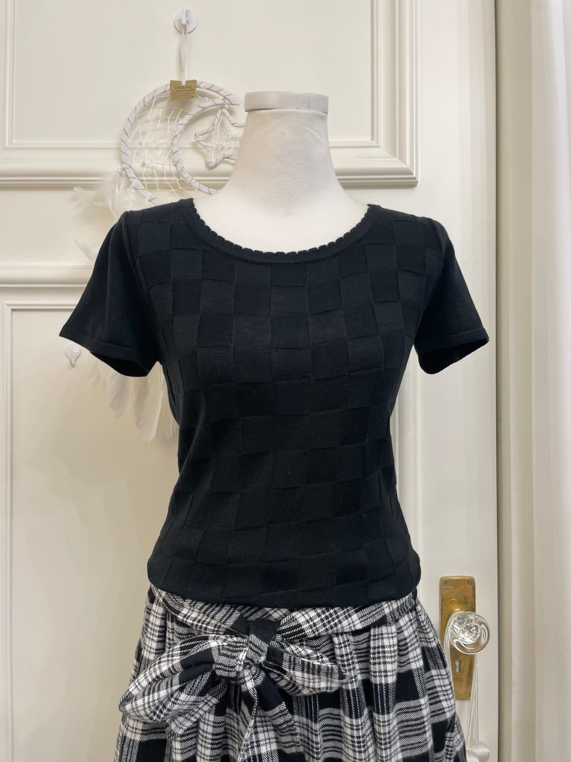 black pearl point cardigan&basic square 상품이미지7