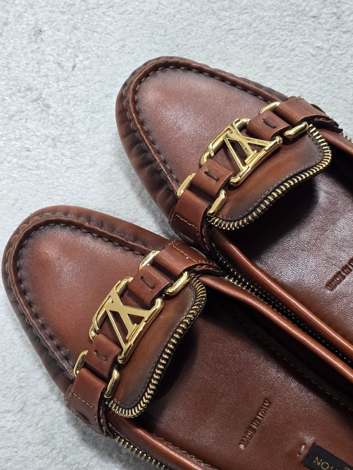 루이비통 브라운 레더 집 테일 옥스포드 로퍼 37사이즈  상품이미지7