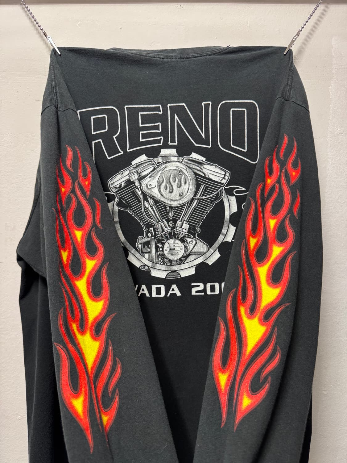 빈티지 04s biker Flame 롱슬리브 상품이미지5