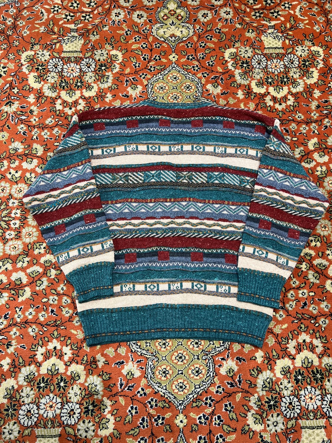 [M] 이태리 패턴 알파카 울 니트 상품이미지2