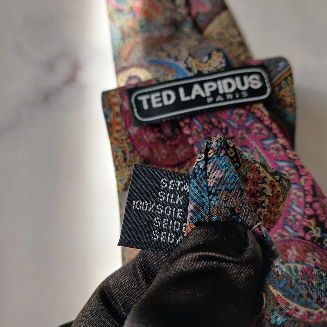 테드 라피두스 실크 페이즐리 패턴 넥타이 9cm A+등급 E799
 상품이미지9