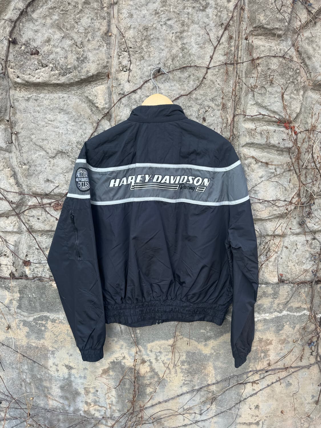 할리데이비슨 빈티지 자수 로고 프린팅 정비공 바람막이 퀄팅 자켓 상품이미지2