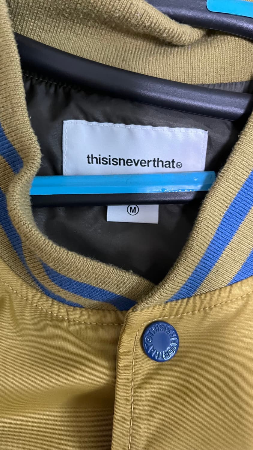 디스이즈네버댓의 새틴 바시티자켓  M 상품이미지3