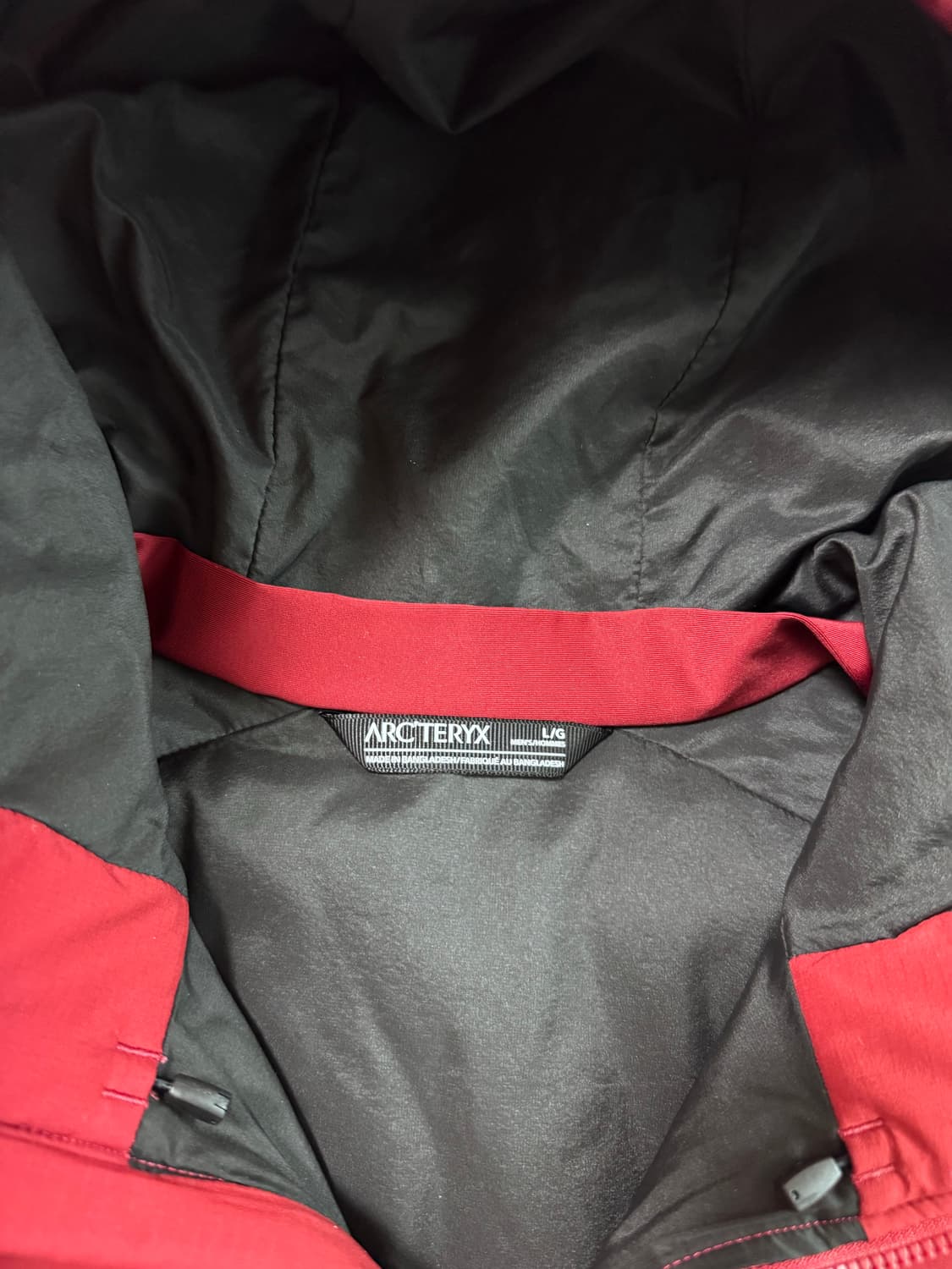 (S급) 아크테릭스 아톰 AR 후디 보르도 L 상품이미지6