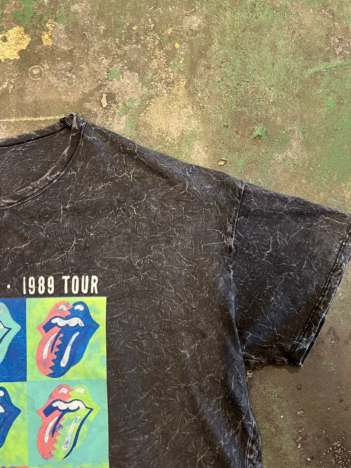 [XL] 롤링스톤즈 1989 투어 머천다이즈 빈티지 반팔 티셔츠 상품이미지2